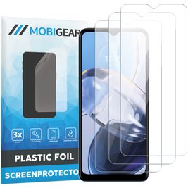 Mobigear Motorola Moto E22 Screenprotector Folie - Case Friendly (3-Pack)