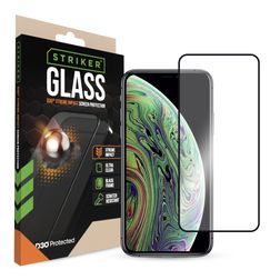 Striker Xtreme Impact iPhone XS Glazen Screenprotector - Case Friendly