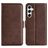 Mobigear Slim Magnet Samsung Galaxy A35 Hoesje Bookcase Portemonnee - Bruin