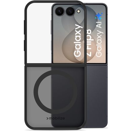 Mobilize Hybrid Samsung Galaxy Z Flip 8 MagSafe Hoesje Hardcase Backcover Shockproof - Zwart