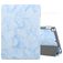Mobigear Tri-Fold Marble iPad 9 (2021) Hoes Bookcase + Stylus Houder - Blauw