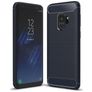 Mobigear Brushed Slim Samsung Galaxy S9 Hoesje Flexibel TPU Backcover - Blauw