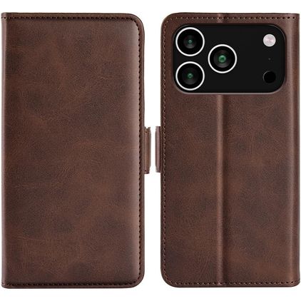 Mobigear Slim Magnet iPhone 18 Pro Max Hoesje Bookcase Portemonnee - Bruin