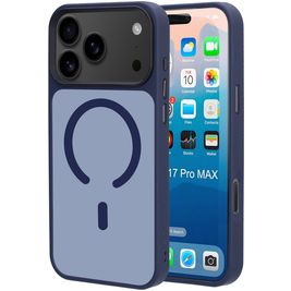 Mobiparts Hardcover iPhone 17 Pro Max MagSafe Hoesje Hardcase Backcover - Satin Blue