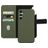 Mobiparts Samsung Galaxy A34 Hoesje Echt Leer Uitneembare 2in1 Bookcase Portemonnee - Groen