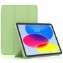 Mobigear Tri-Fold Gel iPad 10 (2022) Hoes TPU,Kunstleer Bookcase - Groen