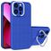 Mobigear Cube iPhone 14 Hoesje Hardcase Backcover met Standaard - Blauw