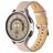 Mobigear Stitched Leren Smartwatch Bandje Gespsluiting - Universeel 22 mm connector - Roze