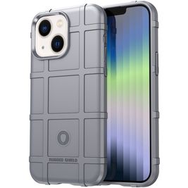 Mobigear Rugged Shield iPhone 14 Plus Hoesje Flexibel TPU Backcover Shockproof - Grijs