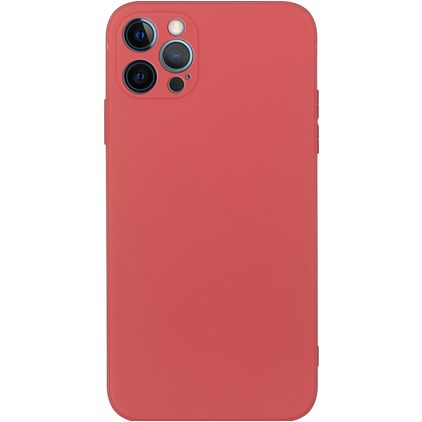 Mobigear Color iPhone 15 Pro Max Hoesje Flexibel TPU Backcover - Rood
