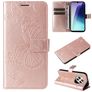 Mobigear Butterfly Xiaomi Redmi 14C Hoesje Bookcase Portemonnee - Roségoud