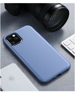 Mobigear Bio iPhone 11 Hoesje Eco Friendly Backcover - Blauw