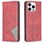 Mobigear Rhombus Slim iPhone 16 Pro Max Hoesje Bookcase - Rood