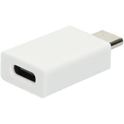 Mobiparts Data Blocker USB-C naar USB-C Adapter - Wit