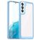 Mobigear Crystal Samsung Galaxy S23 Ultra Hoesje Hardcase Backcover - Transparant / Blauw