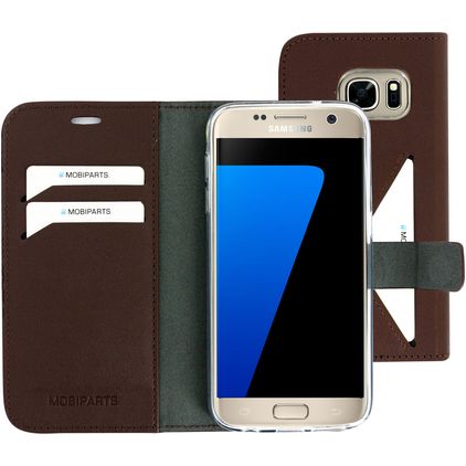 Mobiparts Classic Wallet Samsung Galaxy S7 Hoesje Bookcase Portemonnee - Bruin