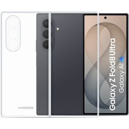 Mobilize Gelly Case Doorzichtig Samsung Galaxy Z Fold 8 Ultra Hoesje Flexibel TPU Backcover - Transparant