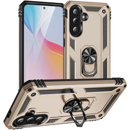 Mobigear Armor ring Samsung Galaxy A36 Hoesje Hardcase Backcover Shockproof met Ringhouder - Goud