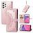 Mobigear Mandala Samsung Galaxy A33 Hoesje Bookcase Portemonnee - Roségoud