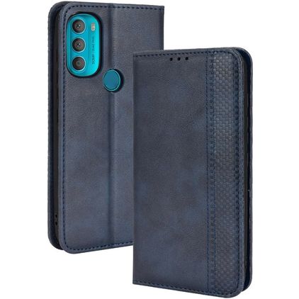 Mobigear Sensation Motorola Moto G71 5G Hoesje Bookcase Portemonnee - Blauw