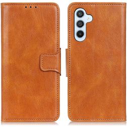 Mobigear Classy Samsung Galaxy A54 Hoesje Bookcase Portemonnee - Cognac