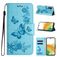 Mobigear Butterfly Samsung Galaxy A35 Hoesje Bookcase Portemonnee - Blauw