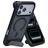 Mobiparts Hardcover iPhone 17 Pro Max MagSafe Hoesje Hardcase Backcover met Standaard - Satin Black