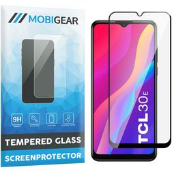 Mobigear Premium TCL 30E Glazen Screenprotector - Case Friendly - Zwart