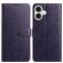Mobigear Flowers iPhone 17 Hoesje Bookcase Portemonnee - Paars