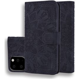 Mobigear Mandala iPhone 11 Hoesje Bookcase Portemonnee - Zwart