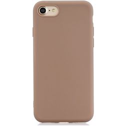 Mobigear Colors iPhone SE (2020) Hoesje Flexibel TPU Backcover - Bruin