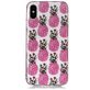 Mobigear Design iPhone XS Max Hoesje Flexibel TPU Backcover - Ananas