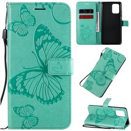 Mobigear Butterfly Samsung Galaxy S10 Lite Hoesje Bookcase Portemonnee - Turquoise