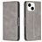 Mobigear Excellent iPhone 15 Hoesje Bookcase Portemonnee - Grijs