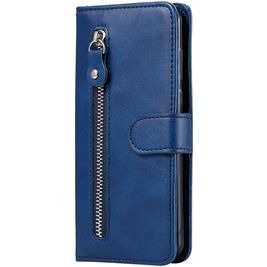 Mobigear Zipper Huawei P Smart (2020) Hoesje Bookcase Portemonnee - Blauw