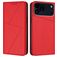 Mobigear Frosted Flip iPhone 17 Pro Hoesje Bookcase Portemonnee - Rood
