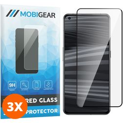Mobigear Premium Realme GT2 Glazen Screenprotector - Case Friendly - Zwart (3-Pack)