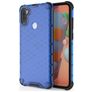 Mobigear Honeycomb Samsung Galaxy A11 Hoesje Hardcase Backcover Shockproof - Blauw