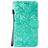 Mobigear Flowers Samsung Galaxy Note 10 Lite Hoesje Bookcase Portemonnee - Turquoise