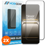 Mobigear Premium OnePlus Nord CE5 Glazen Screenprotector - Case Friendly - Zwart (2-Pack)