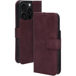 Mobiparts Classic Wallet MagSafe iPhone 16 Pro MagSafe Hoesje Bookcase Portemonnee - Velvet Red