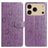 Mobigear Flowers iPhone 17 Pro Hoesje Bookcase Portemonnee - Paars