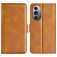Mobigear Slim Magnet Motorola Edge X30 Hoesje Bookcase Portemonnee - Cognac