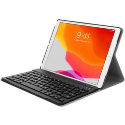 Mobiparts Bluetooth Keyboard iPad 7 (2019) Hoes QWERTY Bluetooth Toetsenbord Bookcase - Zwart
