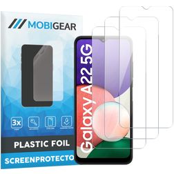Mobigear Samsung Galaxy A22 5G Screenprotector Folie - Case Friendly (3-Pack)