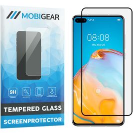 Mobigear Premium Huawei P40 Glazen Screenprotector - Case Friendly - Zwart