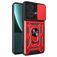 Mobigear Armor Ring Cam Slide Motorola Edge 40 Neo Hoesje Hardcase Backcover Shockproof met Ringhouder en Camera Slider - Rood