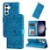 Mobigear Sunflower Samsung Galaxy S24 Hoesje Bookcase Portemonnee - Blauw