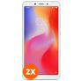 Mobigear Xiaomi Redmi 6A Glazen Screenprotector - Case Friendly (2-Pack)