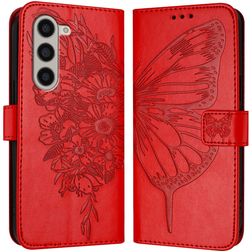 Mobigear Butterfly Samsung Galaxy Z Fold 6 Hoesje Bookcase Portemonnee - Rood